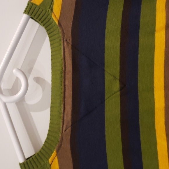 Tommy Hilfiger Men's Horizontal Stripped V-Neck Pullover Sweater XXL Green - Picture 6 of 12